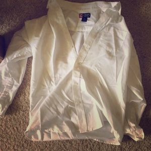 Champs white long sleeve button up dress shirt